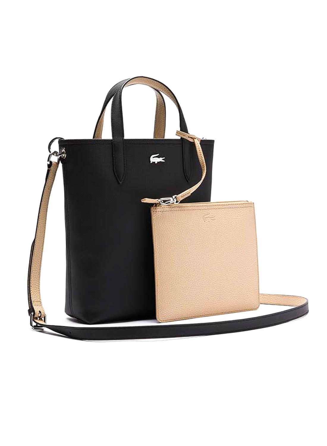 Bolsa Lacoste Reversível Preto bege para Mulher