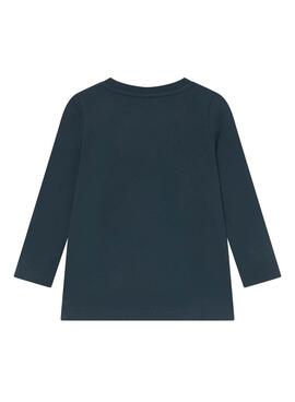 T-Shirt Name It Nelliza Azul Azul Marinho para Menina
