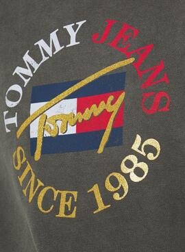 Sweat Tommy Jeans Vintage Relaxed Cinza Mulher