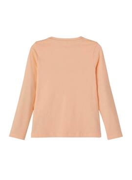 T-Shirt Name It Nejad Top Box Naranja Para Menina