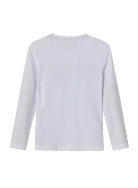 T-Shirt Name It Nejad Top Box Branco Para Menina