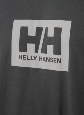 T-Shirt Helly Hansen Box T Cinza para Homem
