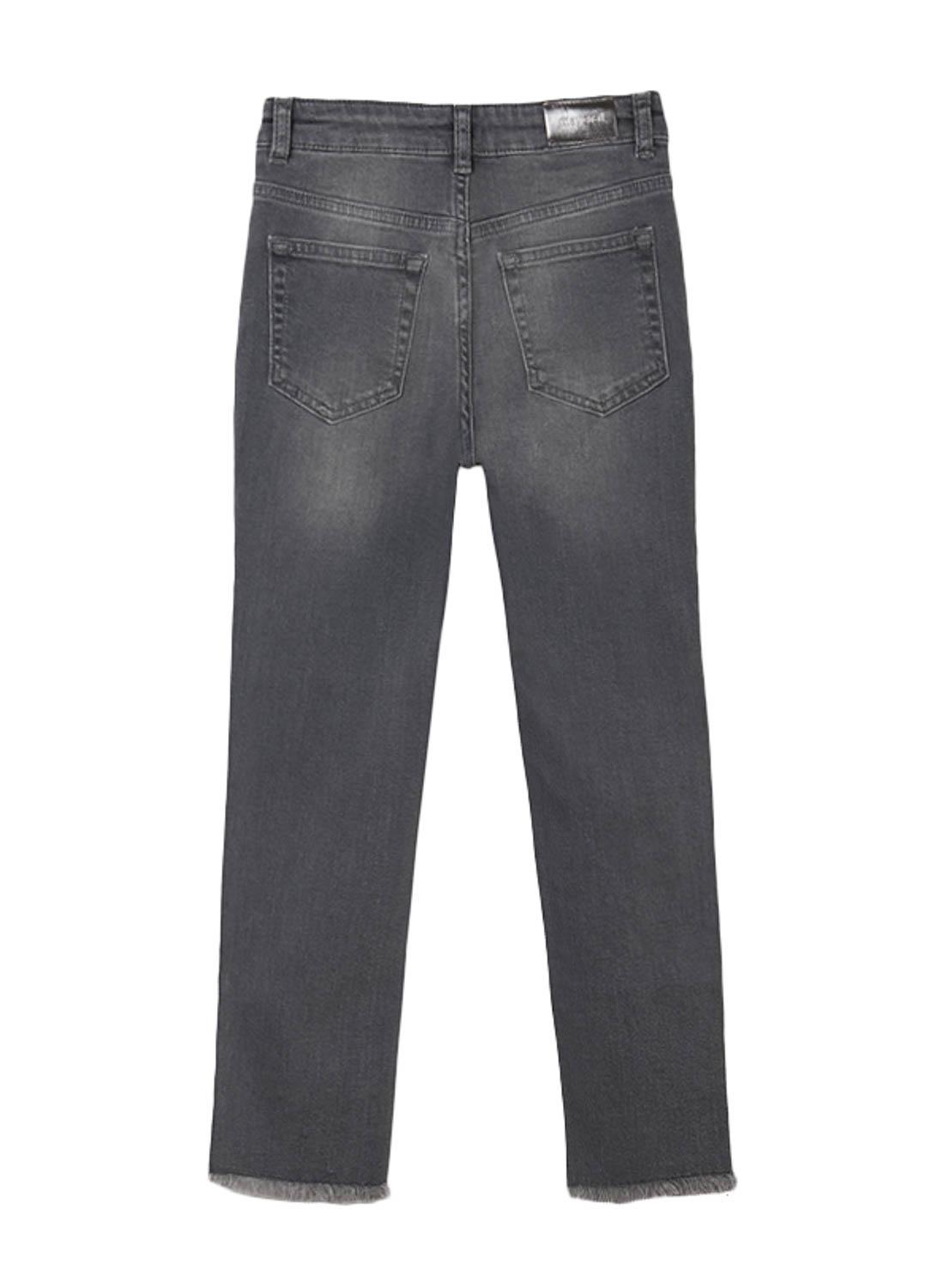 Jeans Mayoral High Rise Cinza para Menina