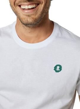 T-Shirt El Pulpo Logo Green Stain Branco Homem