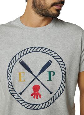 T-Shirt El Pulpo Classic Oars Update Cinza Homem
