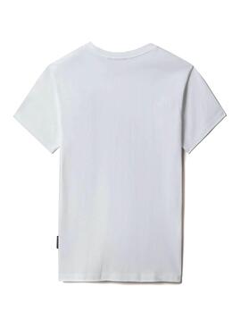 T-Shirt Napapijri S-Box W Branco para Mulher