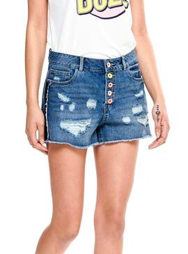 Short Only Pacy Denim Mulher