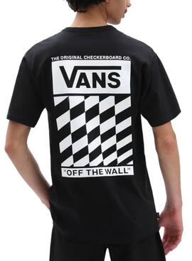 T-Shirt Vans Mn Off The Wall Slanded Preto Homem