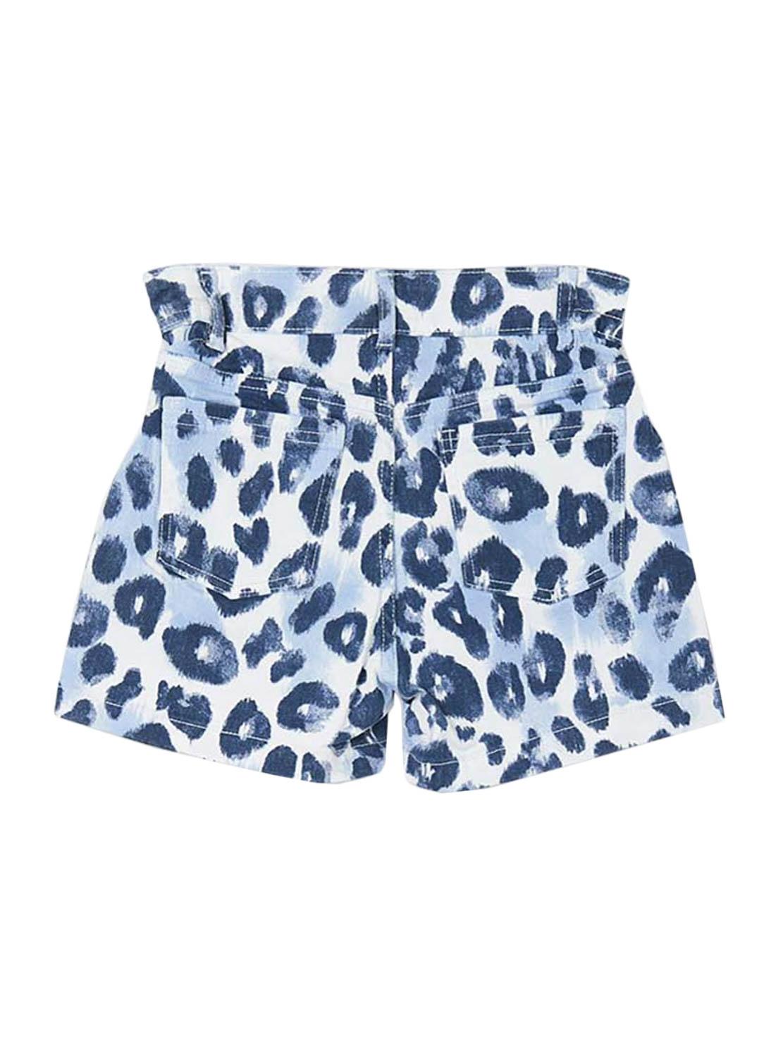 Short Mayoral High Estampado Azul para Menina