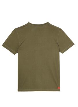 T-Shirt Diesel Diegos Verde para Homem