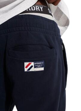 Pantalon Fato de treino Superdry Código Essencial Azul Marinho