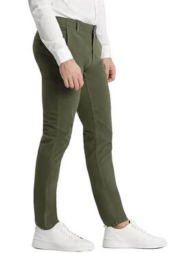 Pantalon Dockers Alpha 360 Skinny Verde Homem