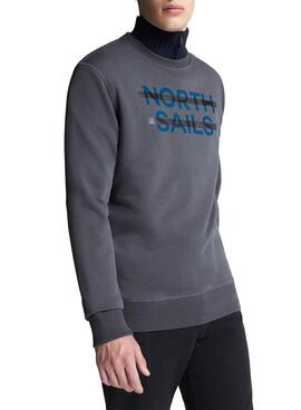 Sweat North Sails Orgânico Cinza para Homem