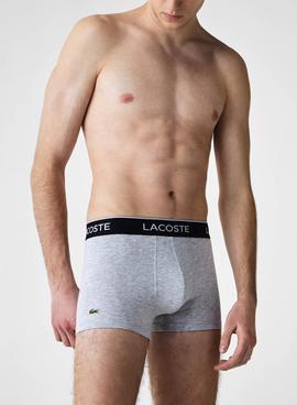 Pack 3 Cuecas Lacoste Boxer Cinza para Homem