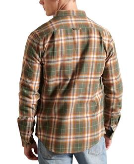Camisa Superdry Heritage Lumber Verde Para Homem