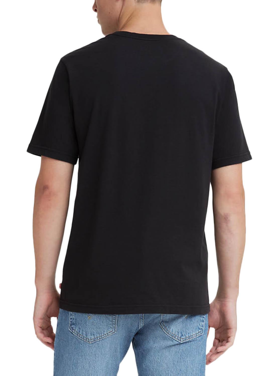 T-Shirt Levis Relaxed Preto Logo para Homem