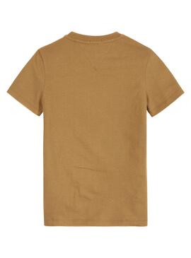 T-Shirt Tommy Hilfiger Heritage Marrom para Menino