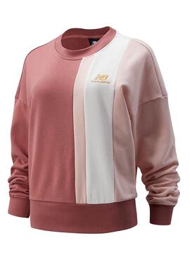 Sweat New Balance Atletismo Higher Rosa Mulher