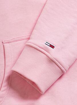 Sweat Tommy Jeans Essential Rosa para Mulher