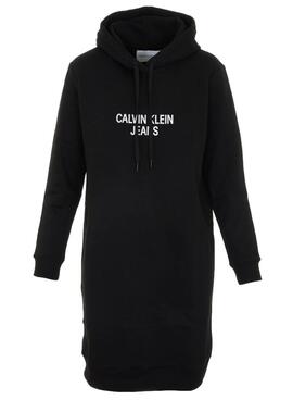 Vestido Calvin Klein Easy Institucional H Preto