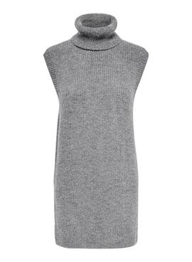 Vestido Only Cora Rollneck Cinza para Mulher