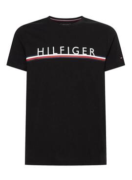 T-Shirt Tommy Hilfiger Copr Stripe Preto Homem