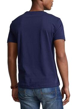 T-Shirt Polo Ralph Lauren Bear Azul Marinho para Homem