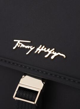 Bolsa Tommy Hilfiger Relaxed Crossover Preto Mulher