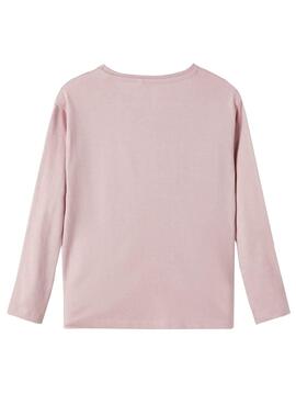 T-Shirt Name It Semaja Rosa para Menina