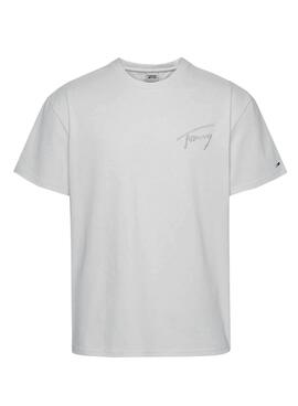 T-Shirt Tommy Jeans Logo Branco para Homem