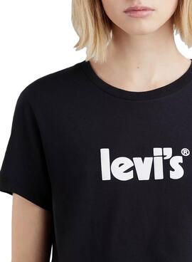 T-Shirt Levis Seasonal Poste Preto Mulher