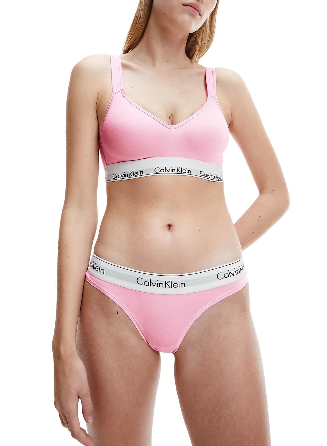 Sutiã Calvin Klein Lift Bralette Rosa Mulher