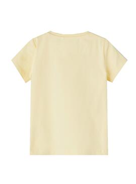 T-Shirt Name It Tanna Amarelo para Menina