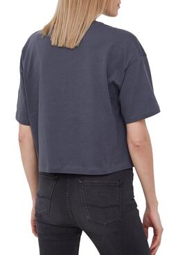 T-Shirt Pepe Jeans Daiana Cinza Para Mulher
