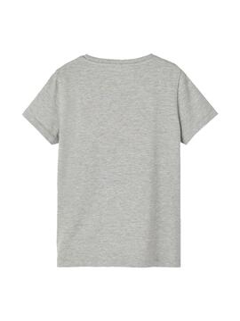 T-Shirt Name It Tolle Cinza para Menina