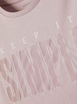 T-Shirt Name It Tubo rosa para Menina