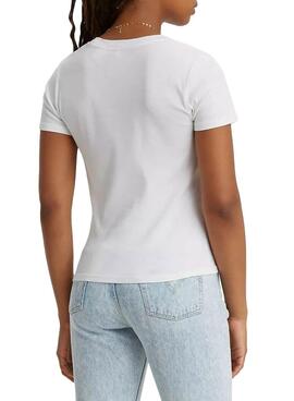 T-Shirt Levis Rib Baby Branco para Mulher