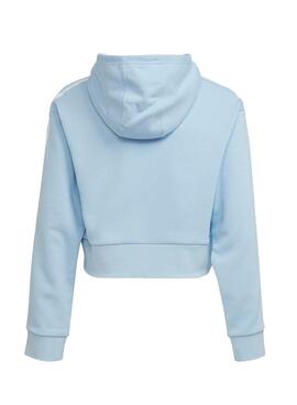Sweat Adidas Her Studio Crop Azul para Menina