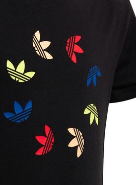 T-Shirt Adidas Adicolor Preto para Menino e Menina