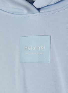 Sweat Name It Bablo Helsinki Azul para Menina