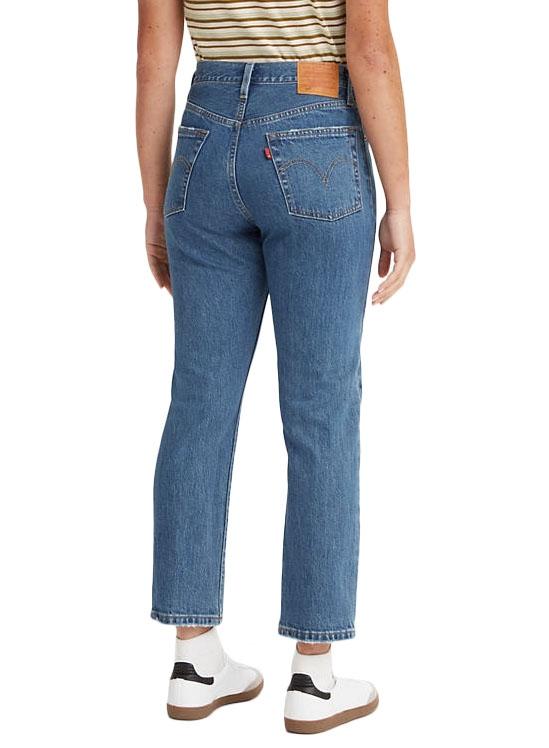 Jeans Levis 501 Crop Jazz Azul Mulher