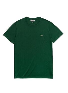 T-Shirt Lacoste Basico Verde Para Homem
