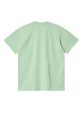 T-Shirt Carhartt Chase Verde Para Mulher