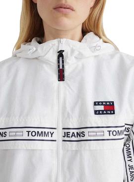 Casaca Tommy Jeans Chicago Branco para Mulher