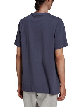 T-Shirt Adidas Classics Trefoil Azul Marinho Homem