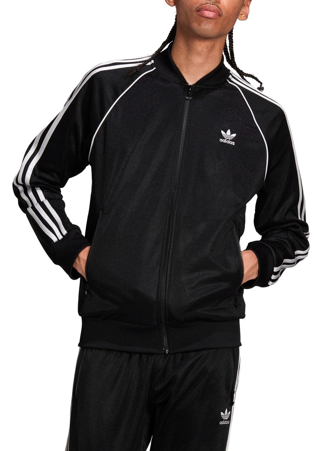 Fato de treino adidas fashion preto e branco