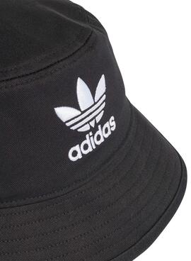 Chapéu Adidas Balde Logo Preto Para Menino e Menina