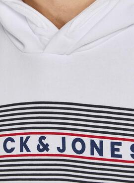Sweat Jack & Jones Corp Branco para Homem