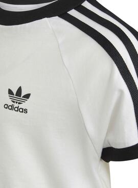 T-Shirt Adidas 3 Stripes Branco para Menino
