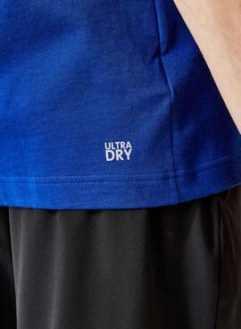 T-Shirt Lacoste TH0822 Azul Logo para Homem
